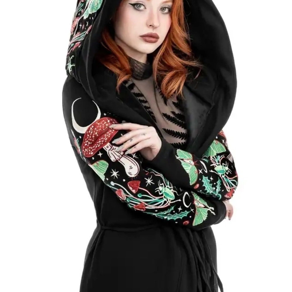 Restyle Witchy Cottagecore Hoodie Autumnal Equinox Gothic Oversized Hoodie XL - Picture 3 of 7